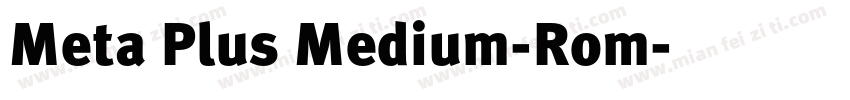 Meta Plus Medium-Rom字体转换